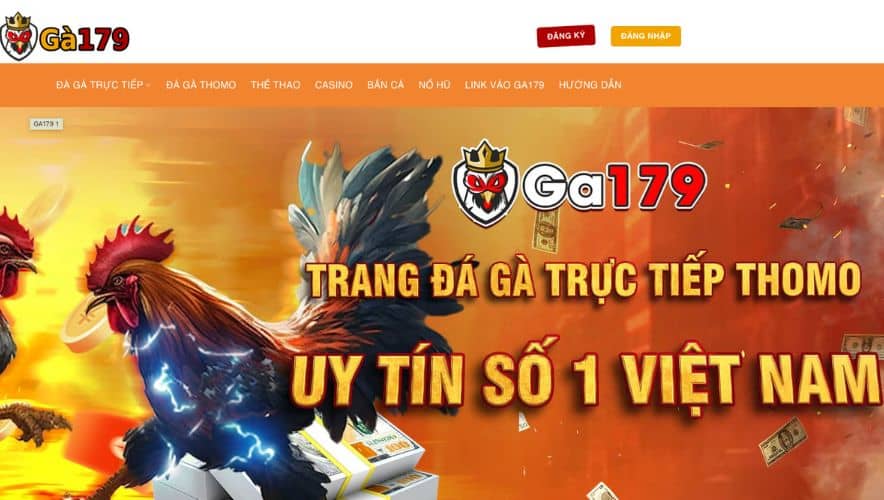 Bấm đăng nhập tại trang chủ GA179